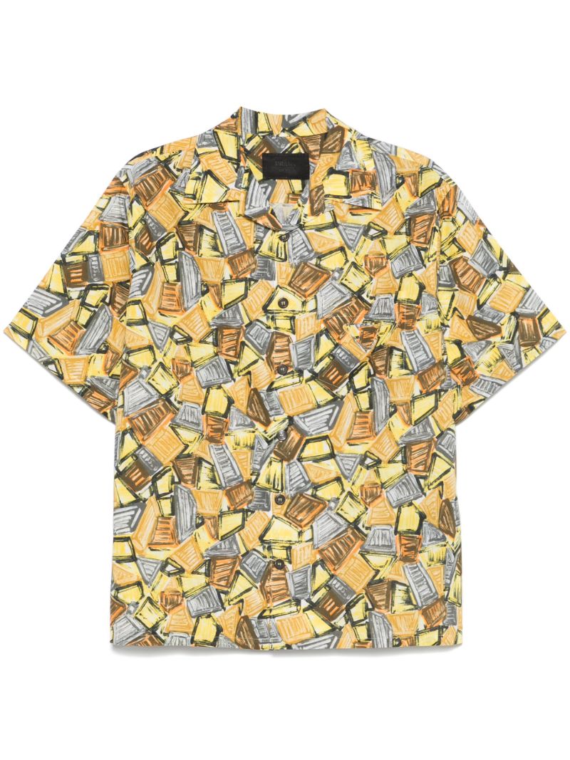 Yellow Graphic-print Shirt