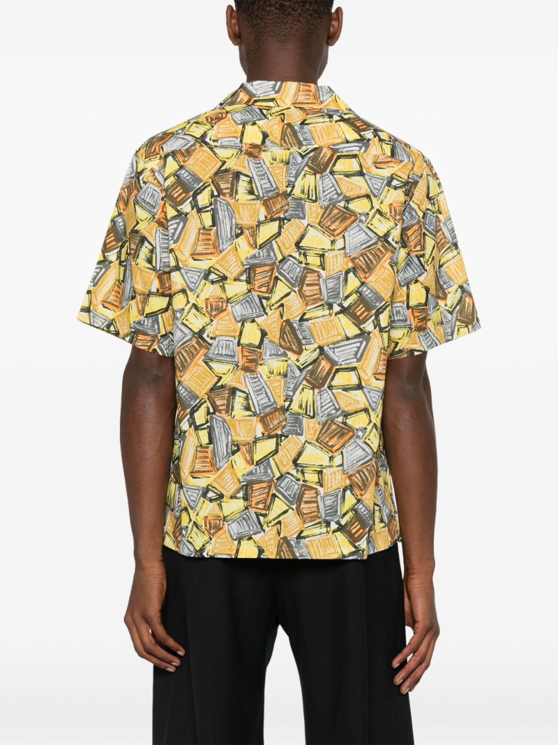 Yellow Graphic-print Shirt