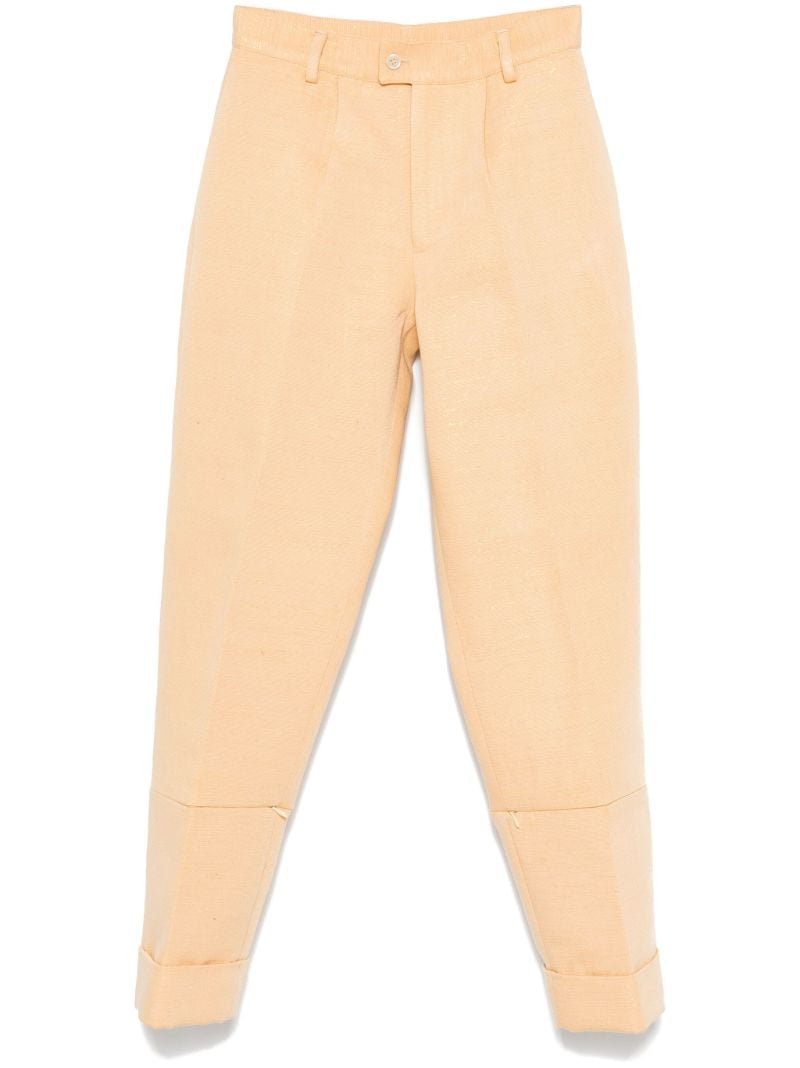Orange Tapered Trousers