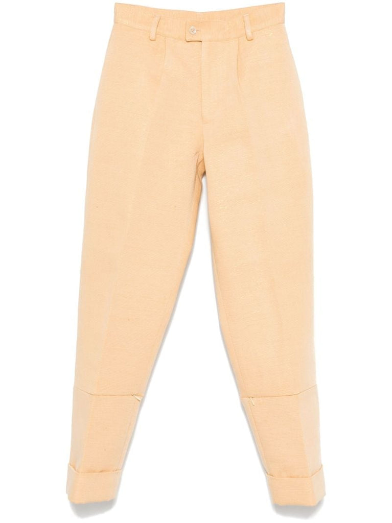 Orange Tapered Trousers