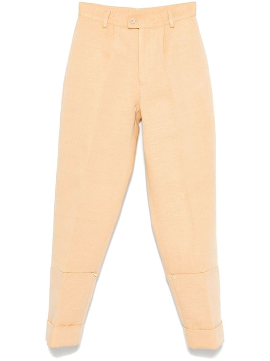 Orange Tapered Trousers