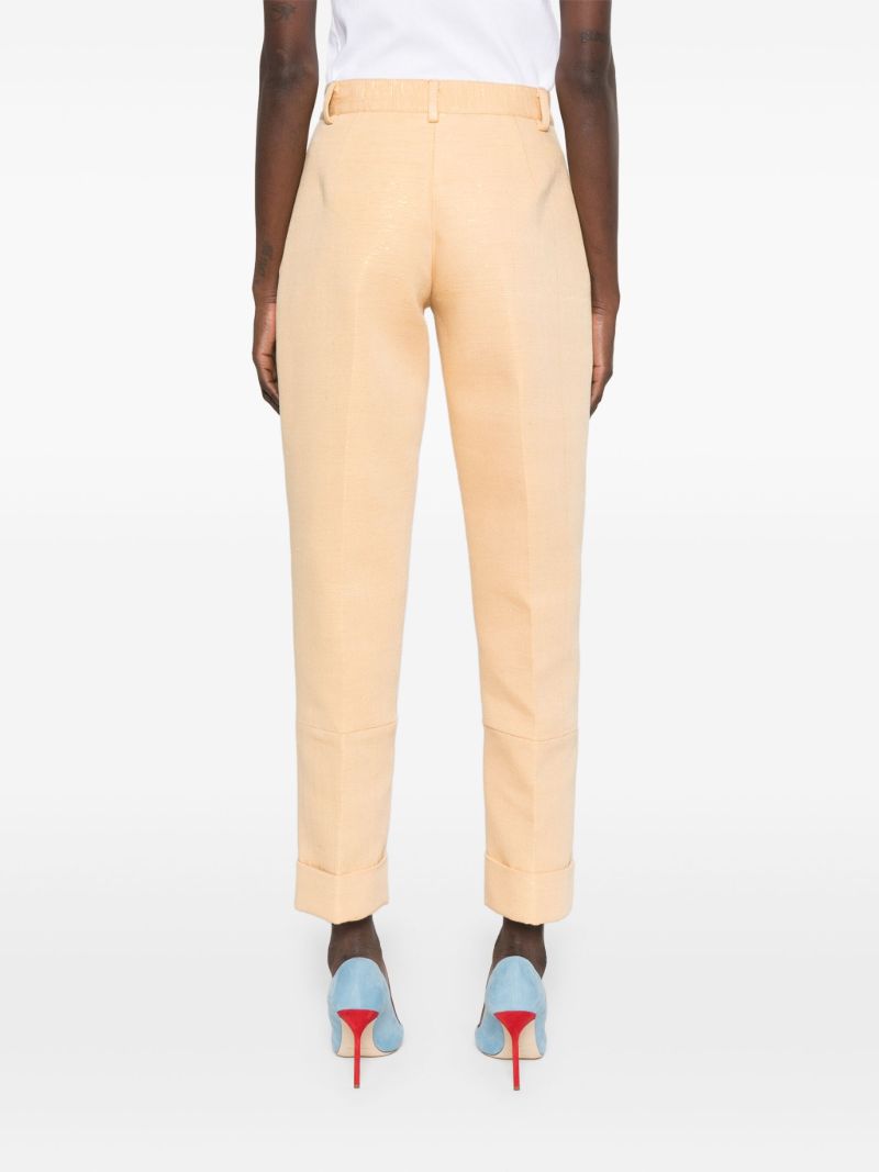 Orange Tapered Trousers