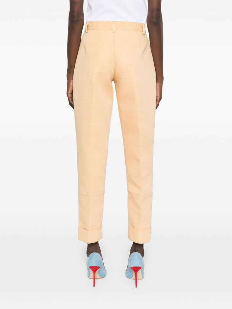 Orange Tapered Trousers