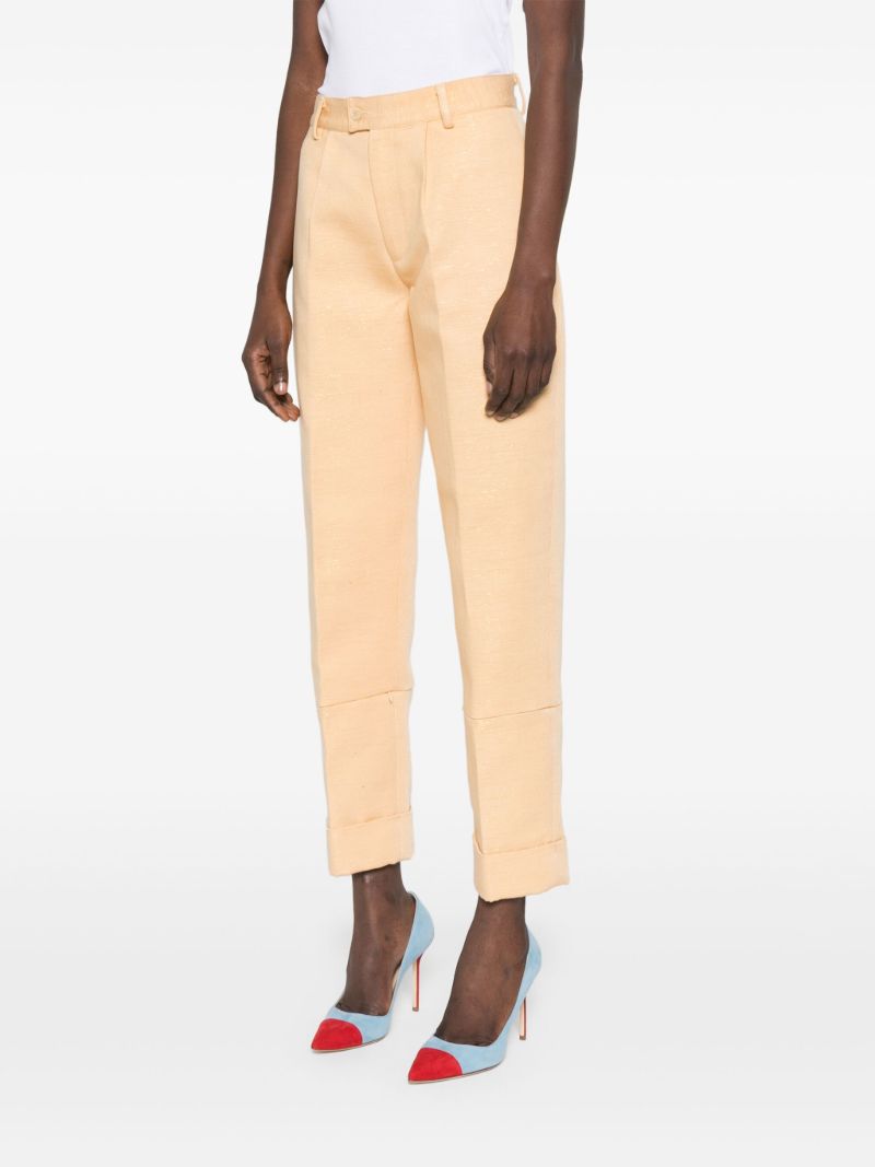 Orange Tapered Trousers