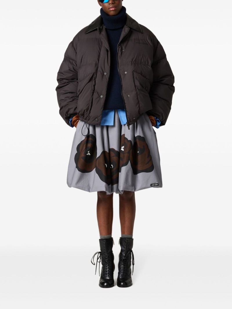 Poplin Midi Skirt