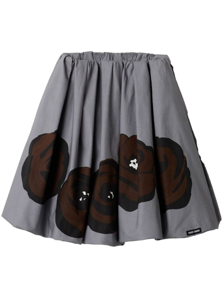 Poplin Midi Skirt