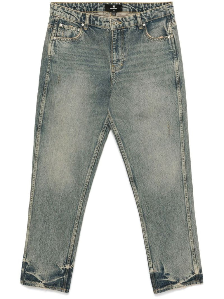 Blue Tapered Jeans