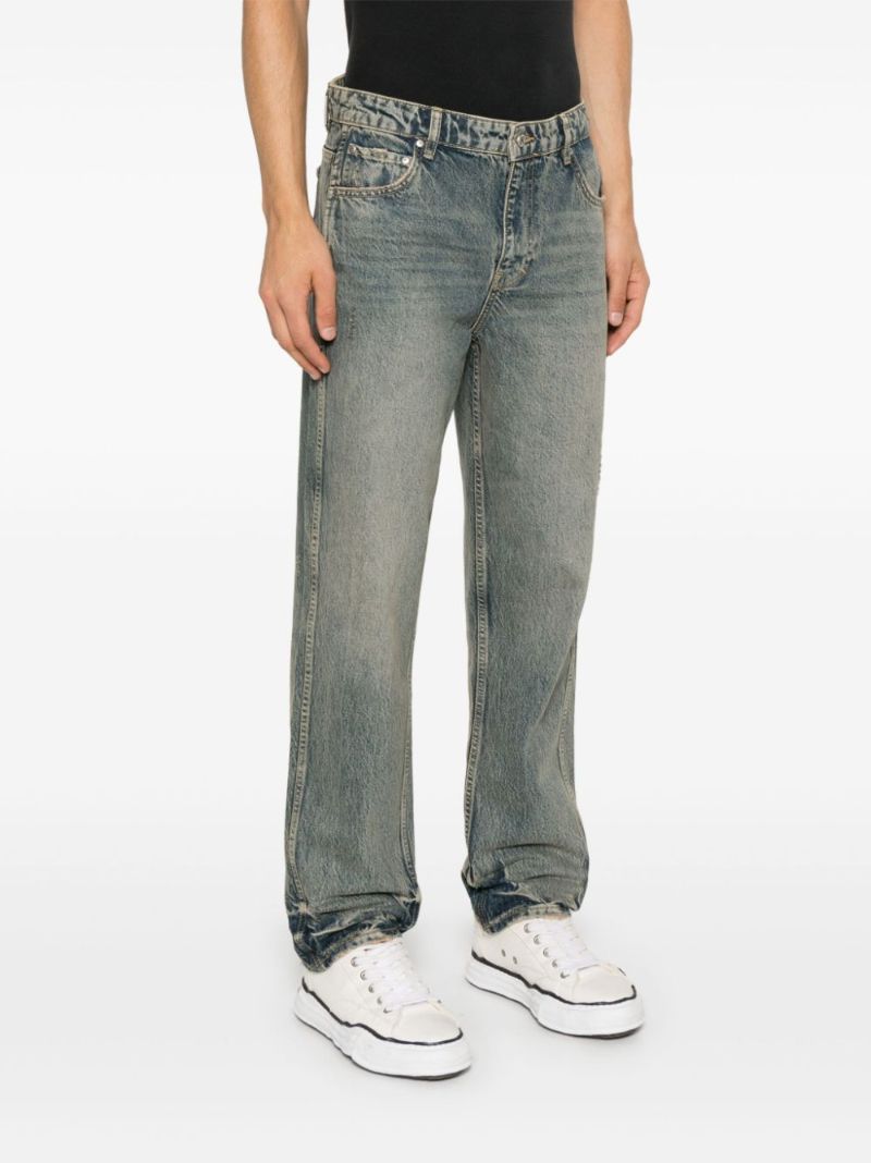 Blue Tapered Jeans