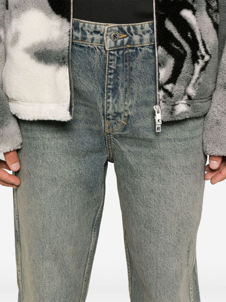 Blue Tapered Jeans