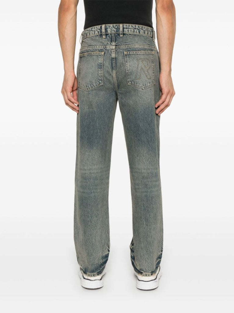 Blue Tapered Jeans