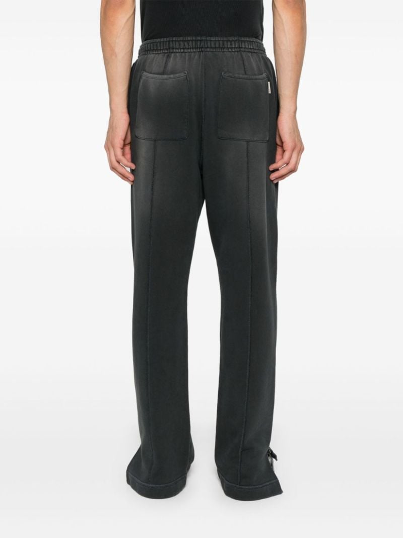 Black Straight-legs Track Pants