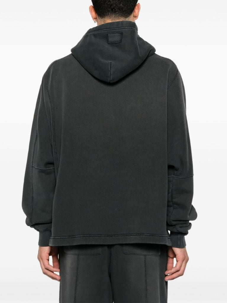 Black Side-slit Hoodie