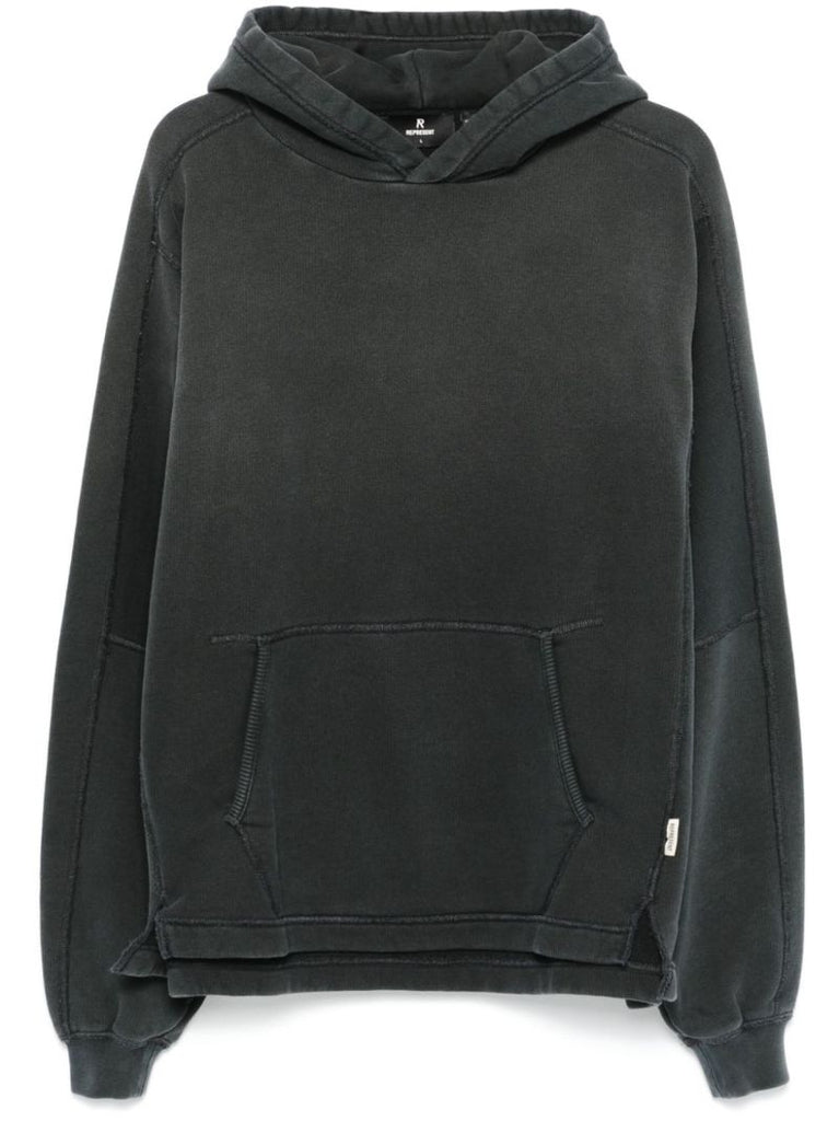 Black Side-slit Hoodie
