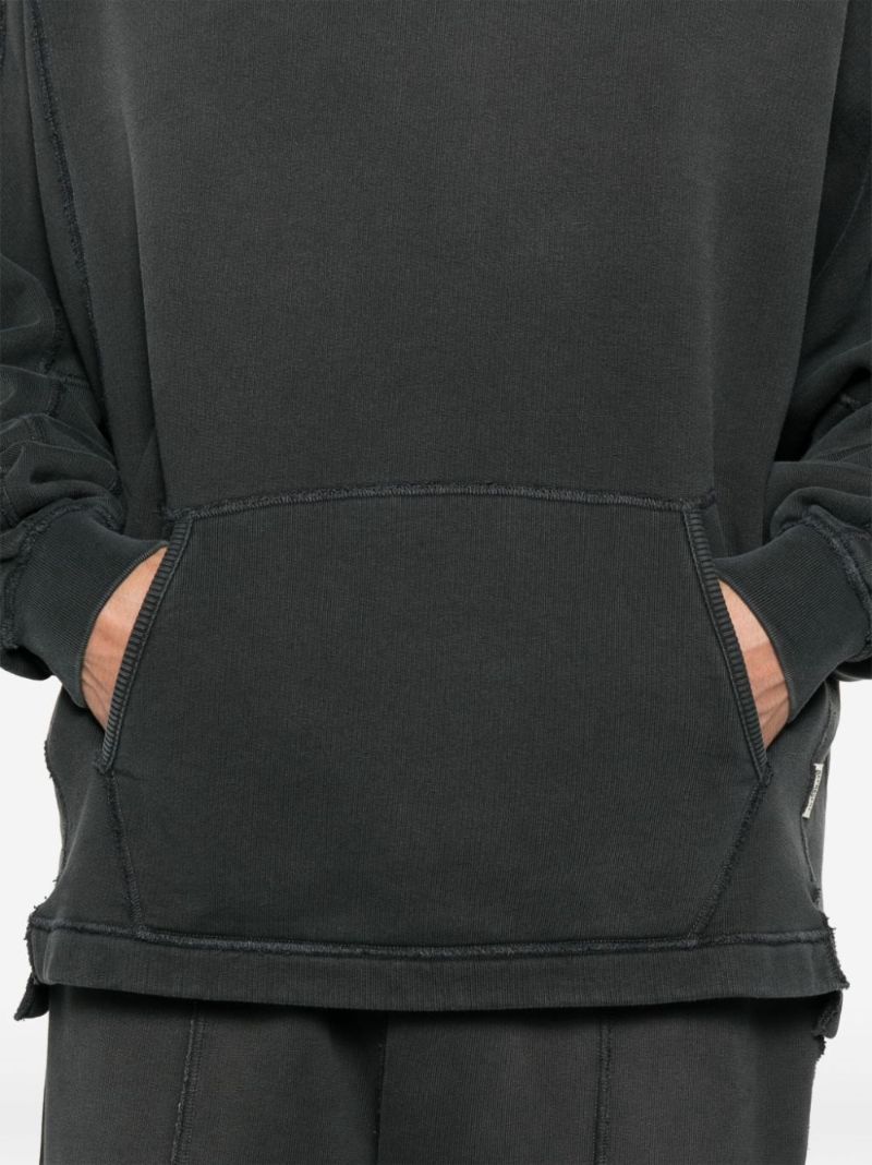 Black Side-slit Hoodie