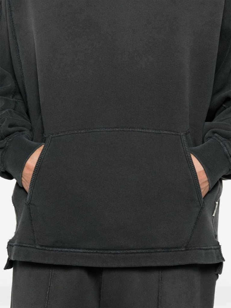 Black Side-slit Hoodie