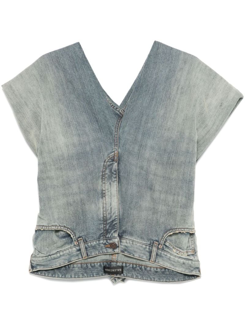 Denim Pants Top