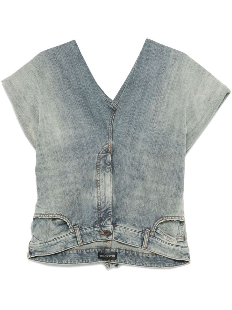 Denim Pants Top