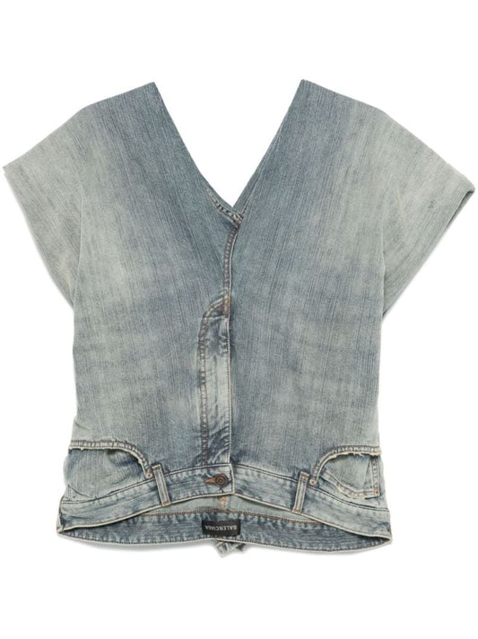 Denim Pants Top