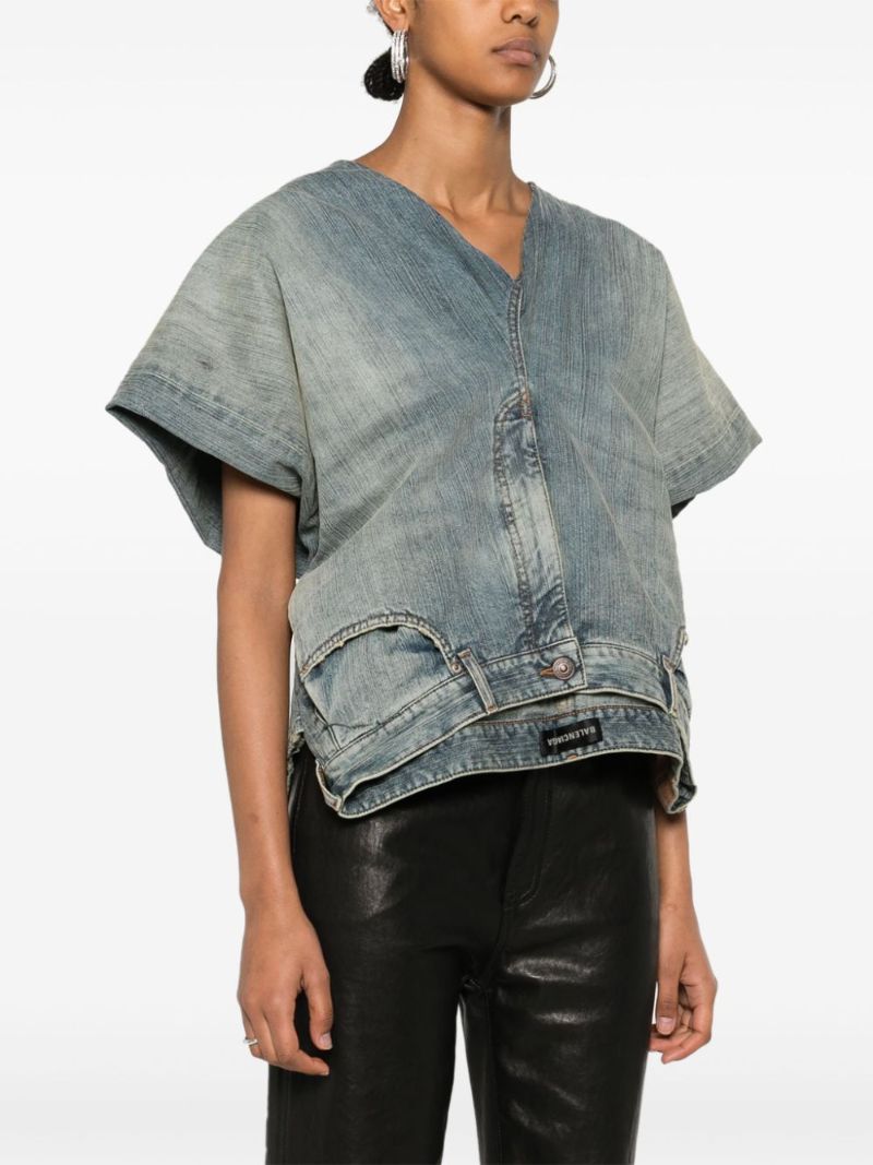 Denim Pants Top