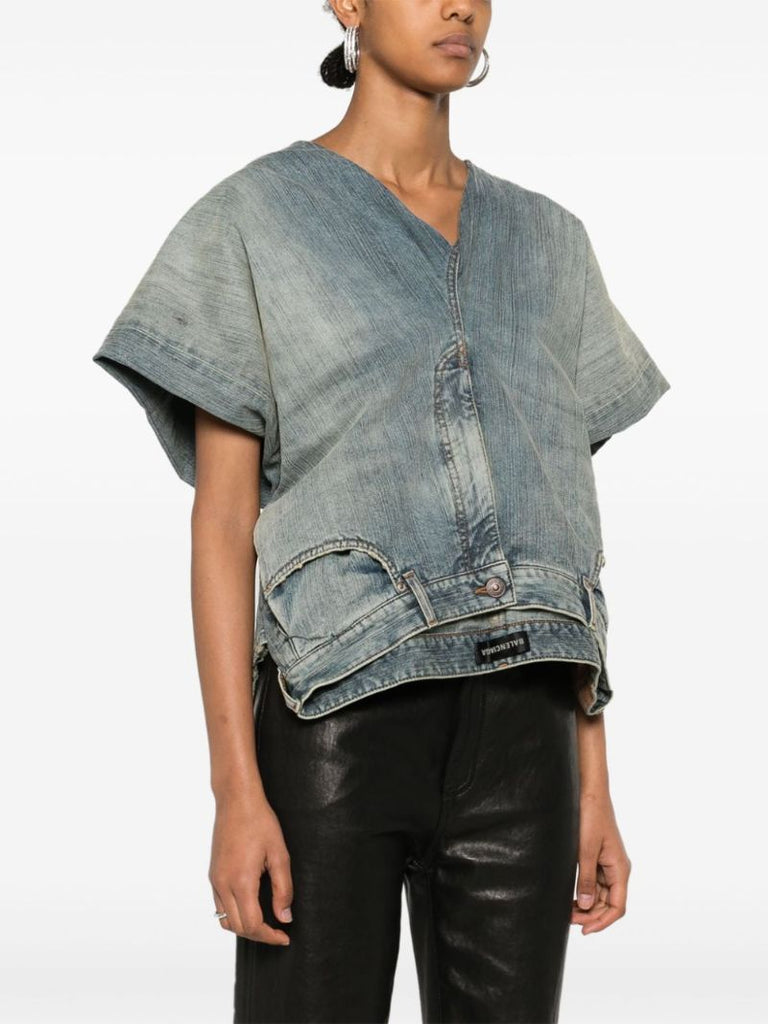 Denim Pants Top