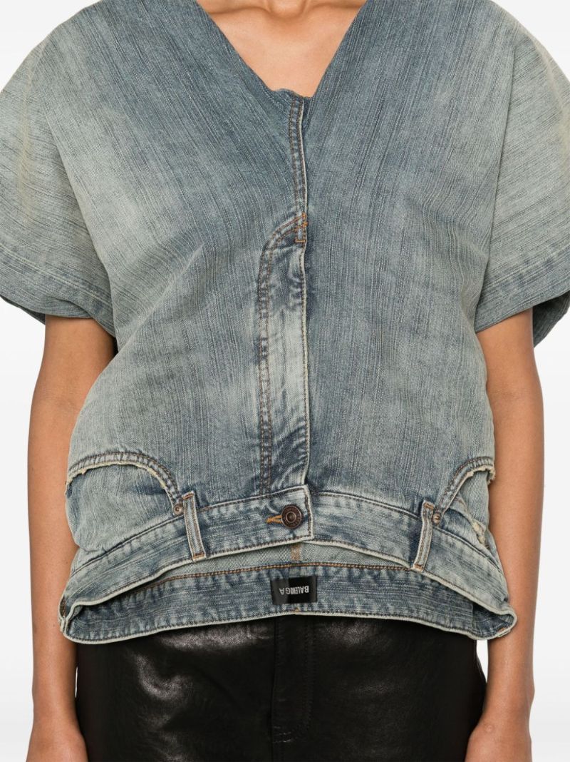 Denim Pants Top