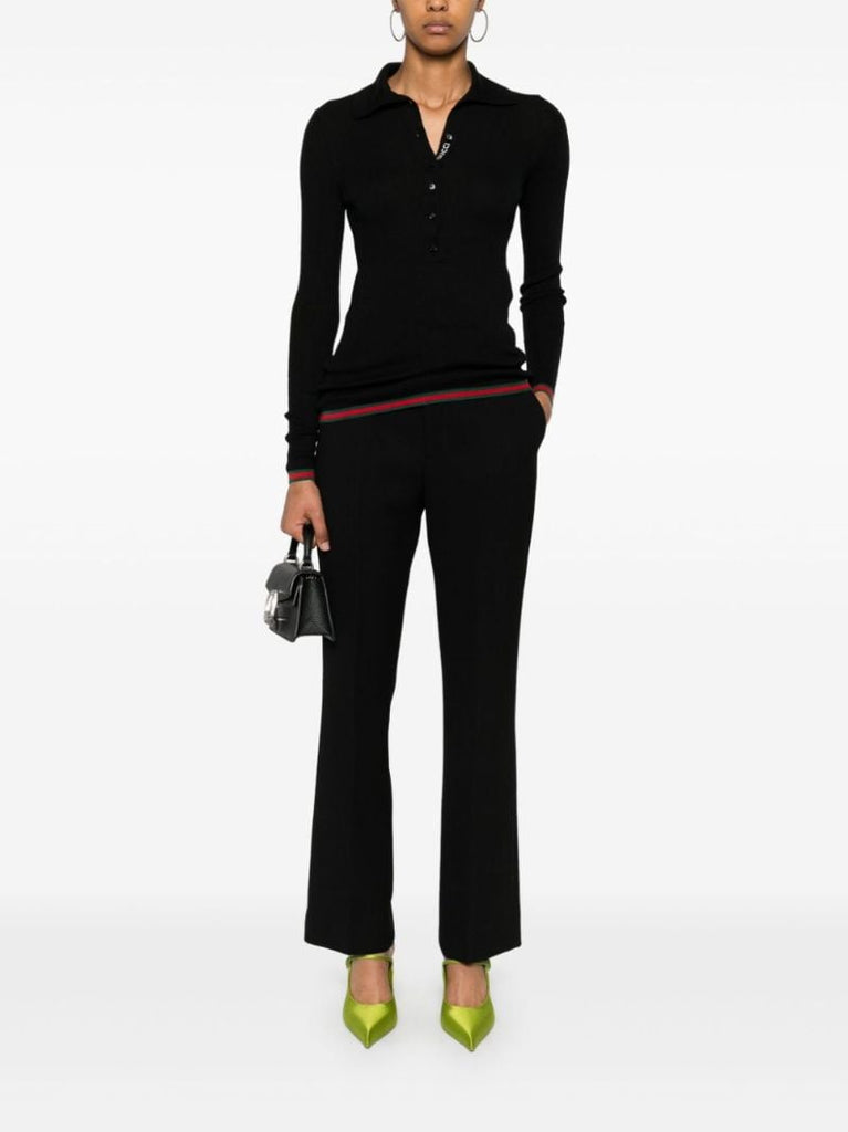 Light Wool CrÃ_x0083_Âªpe Trousers