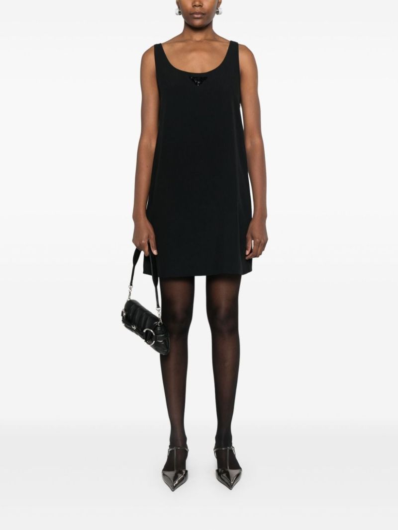 Triangle-logo Mini Dress