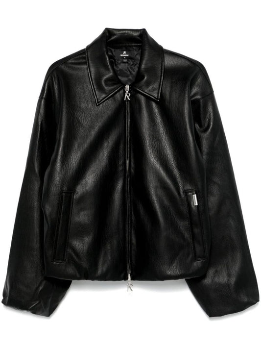 Black Faux-leather Jacket