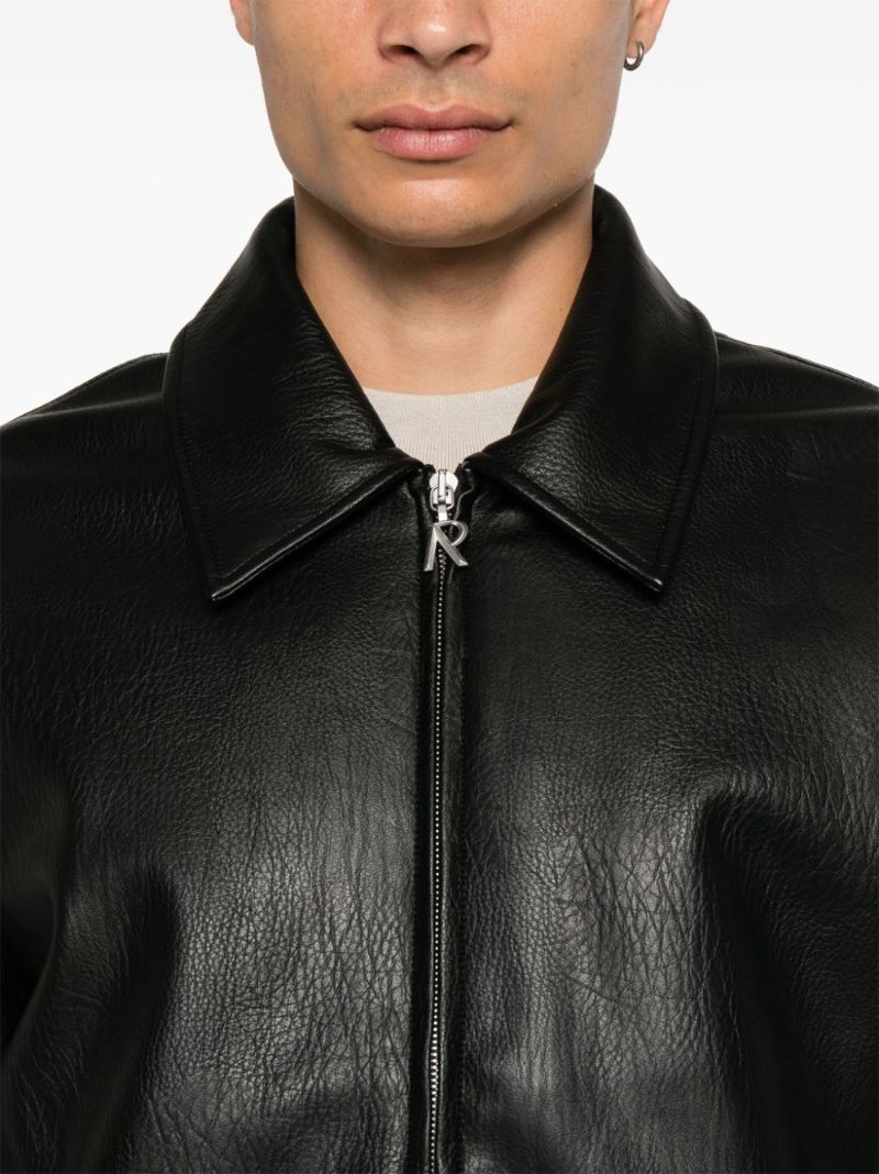 Black Faux-leather Jacket