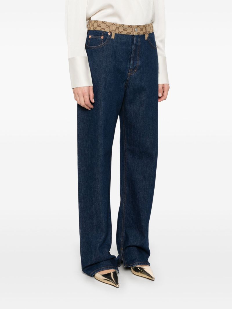 Gg Canvas Jeans