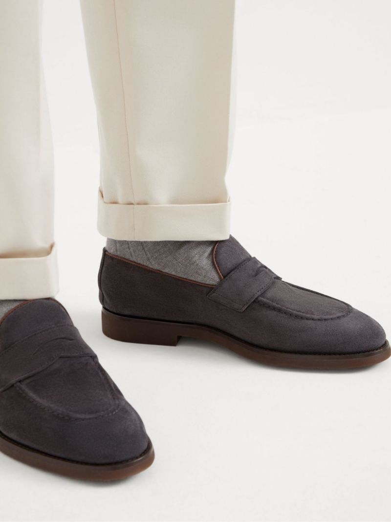 Suede Loafers