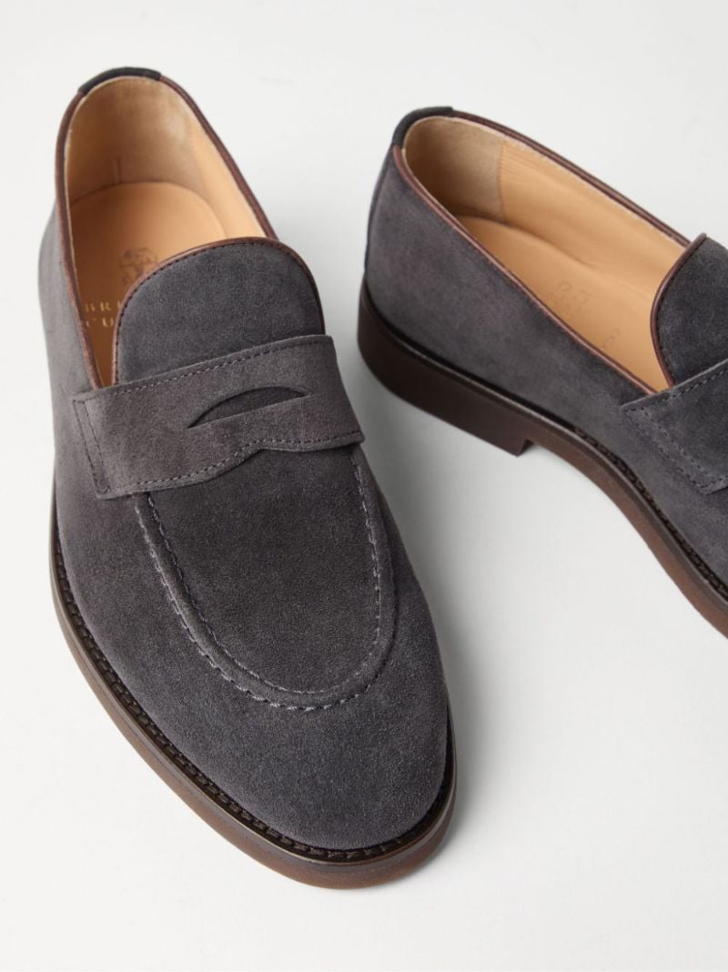 Suede Loafers