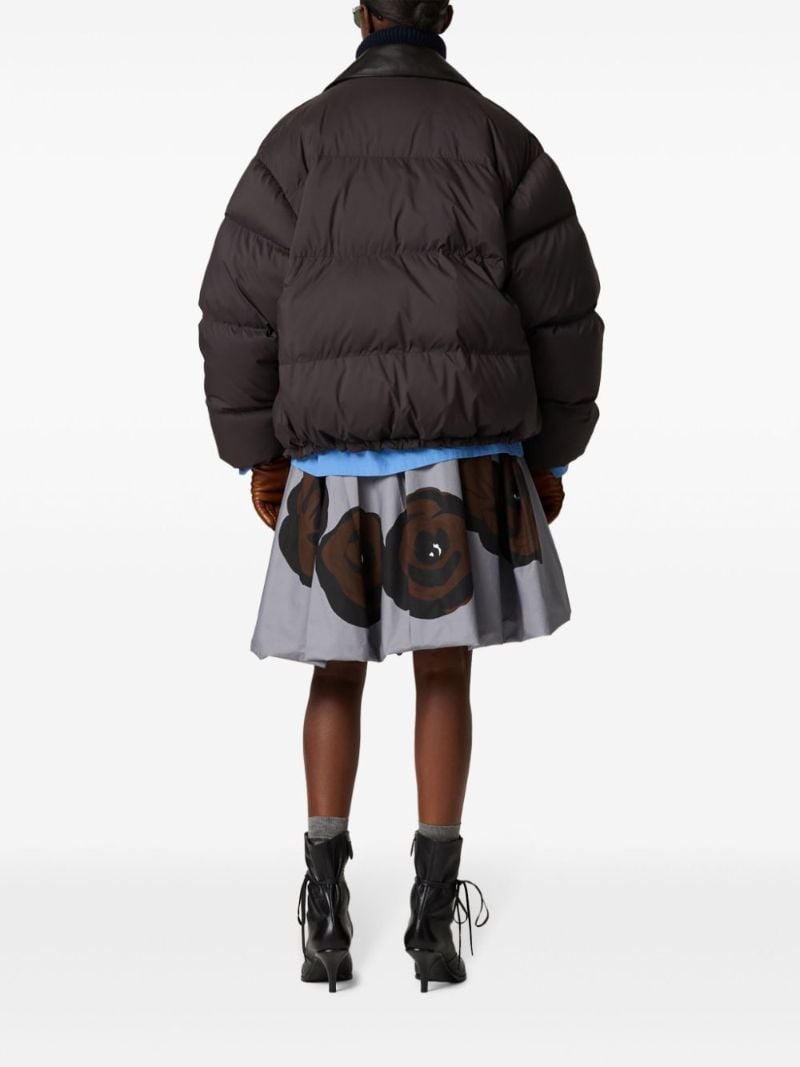 Contrasting Collar Down Jacket
