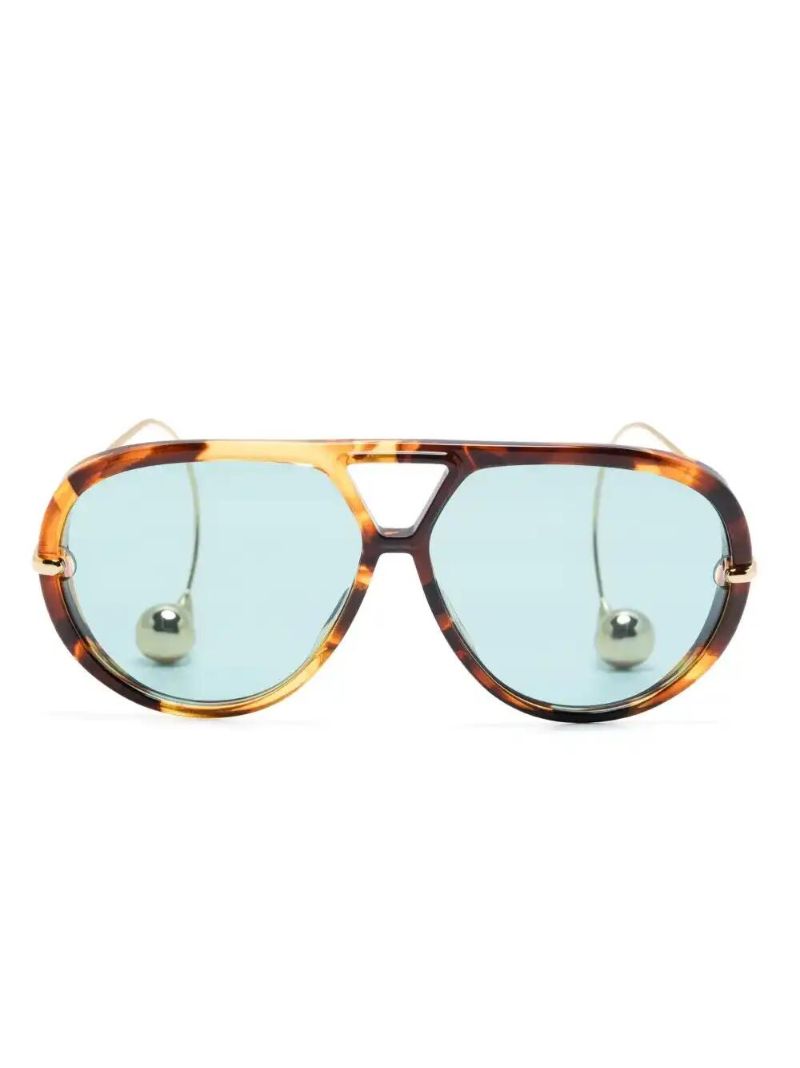 Brown Drop Sunglasses