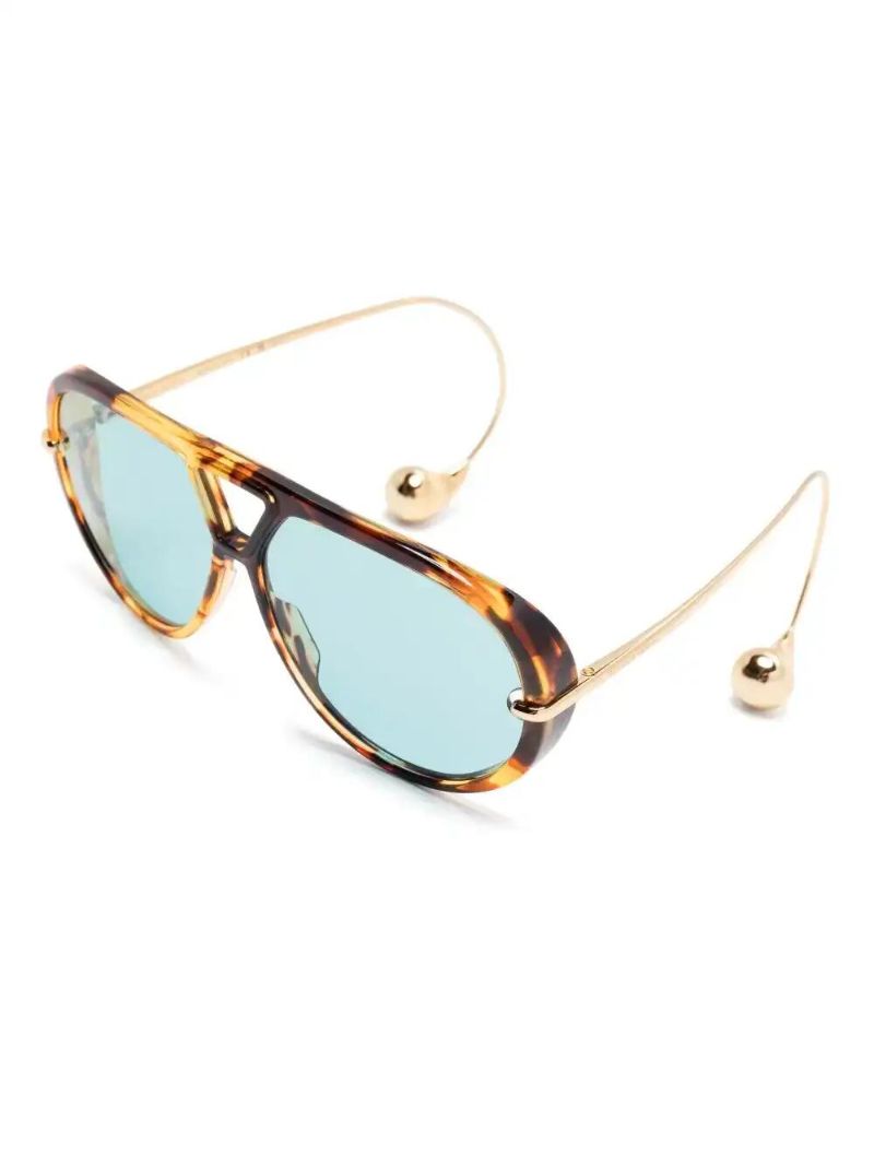 Brown Drop Sunglasses