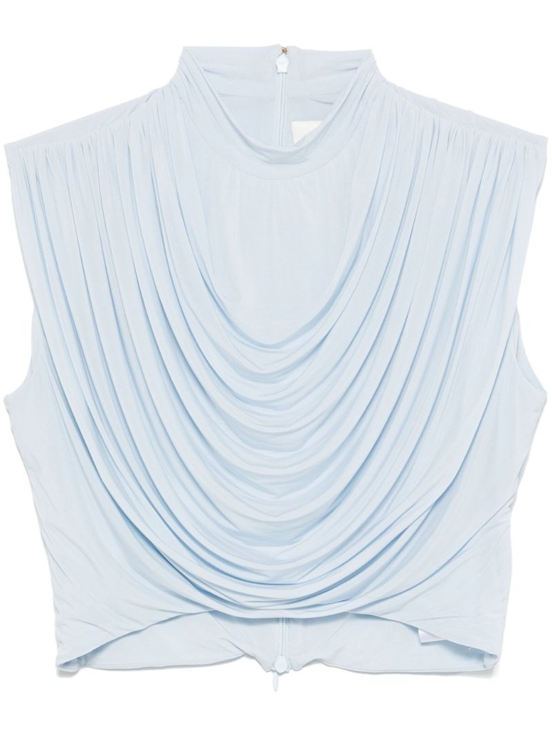 White Pleated Top