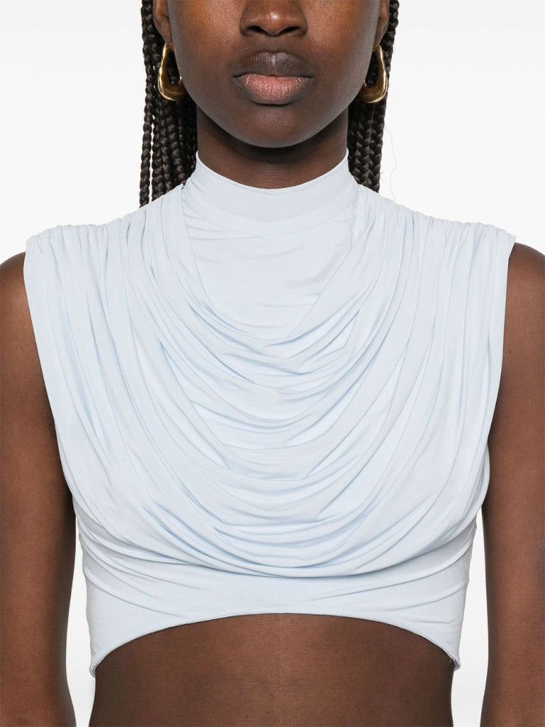 White Pleated Top
