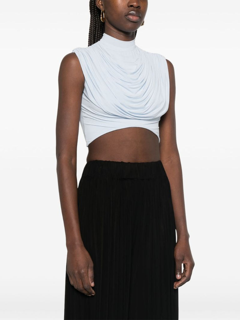 White Pleated Top