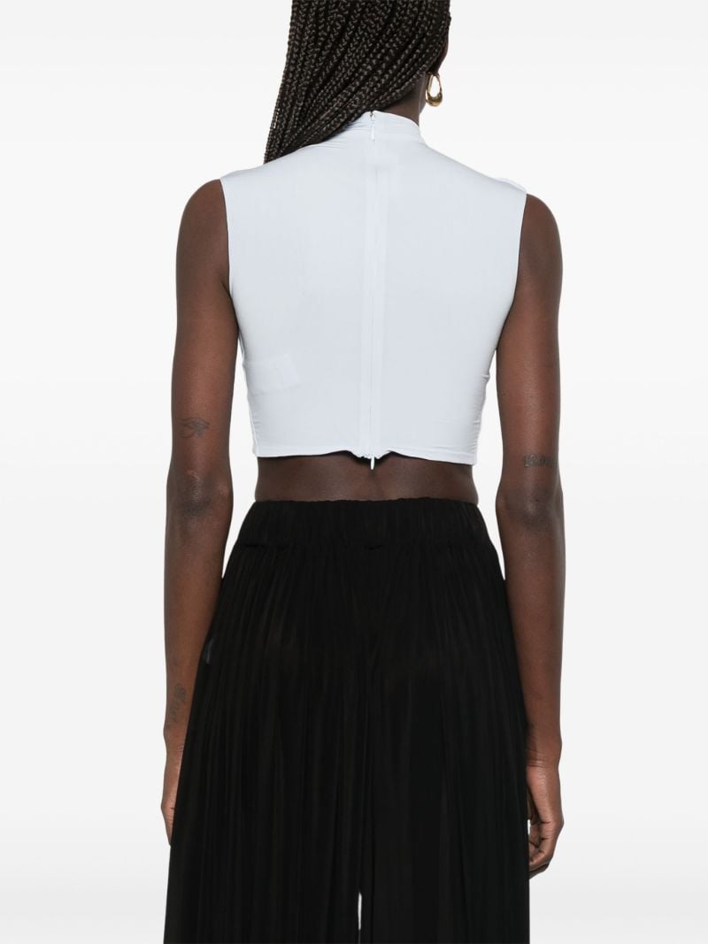 White Pleated Top