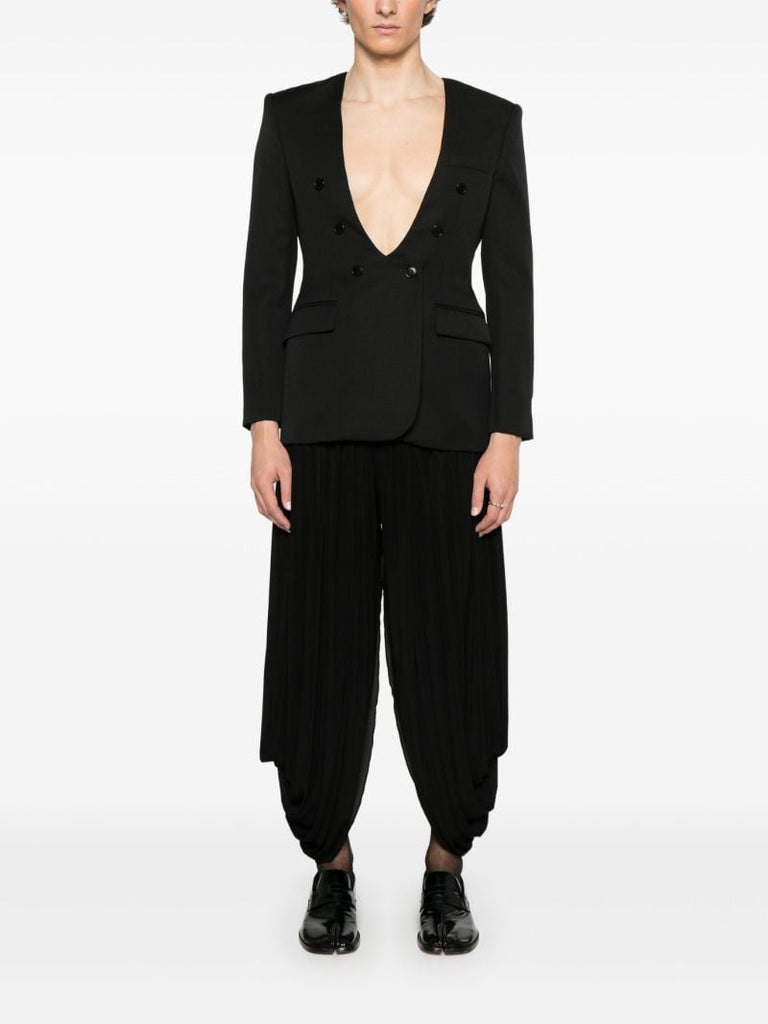 Black Asymmetric Trousers