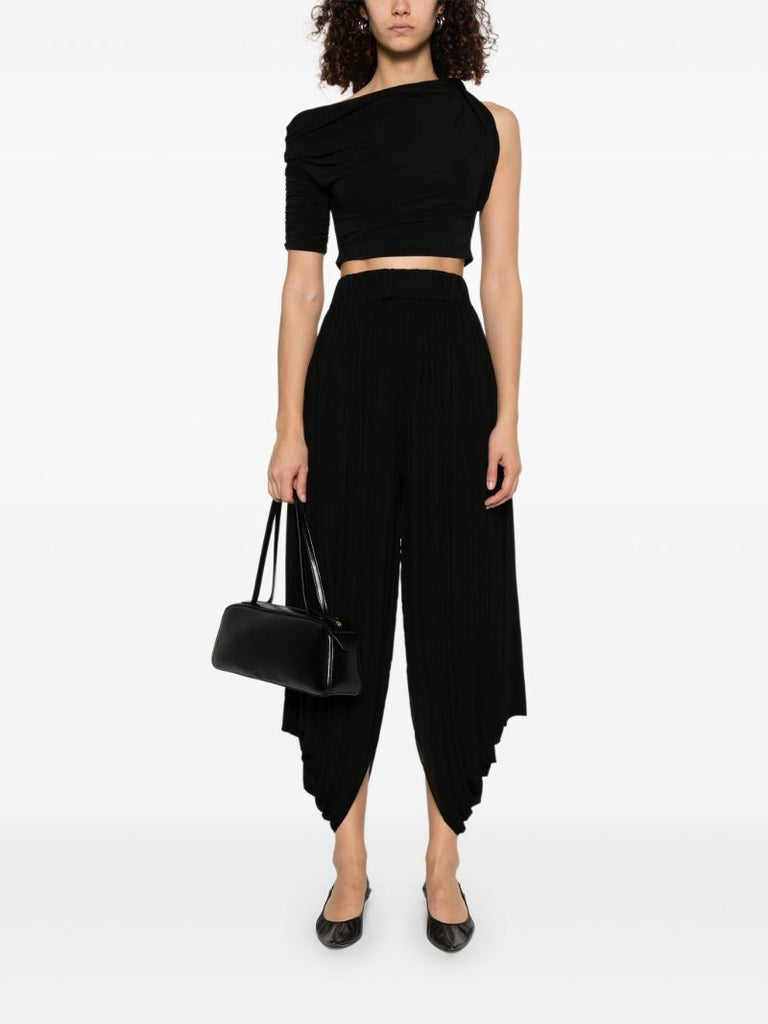 Black Asymmetric Trousers