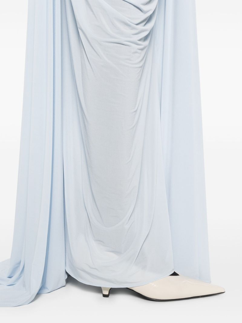 Blue Cut-out Skirt