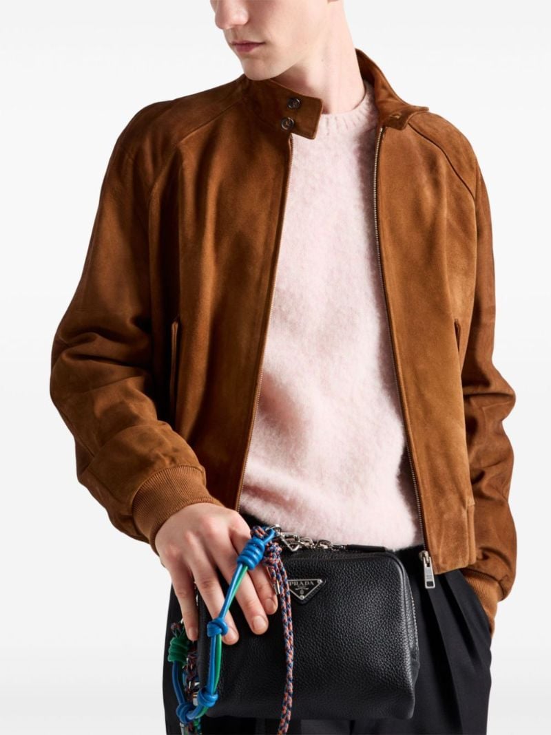 Brique Saffiano Leather Bag