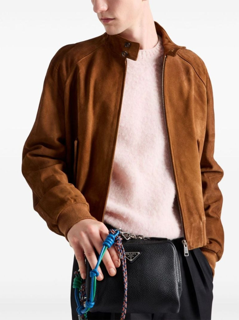 Brique Saffiano Leather Bag