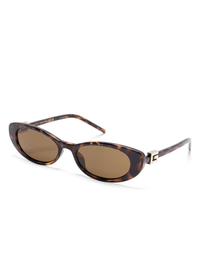 Brown Oval-frame Sunglasses