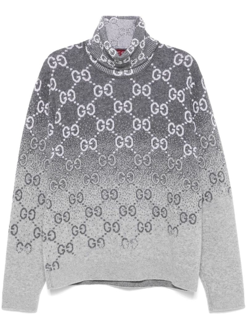 Gg DegradÃ_x0083_Â© Wool Jacquard Sweater