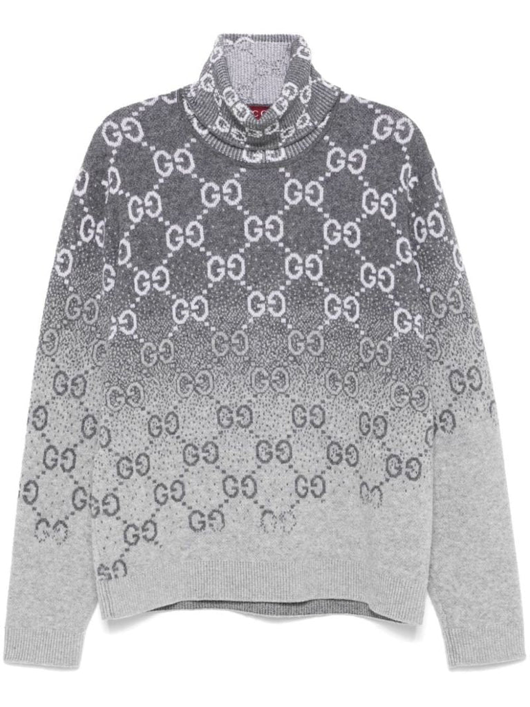 Gg DegradÃ_x0083_Â© Wool Jacquard Sweater