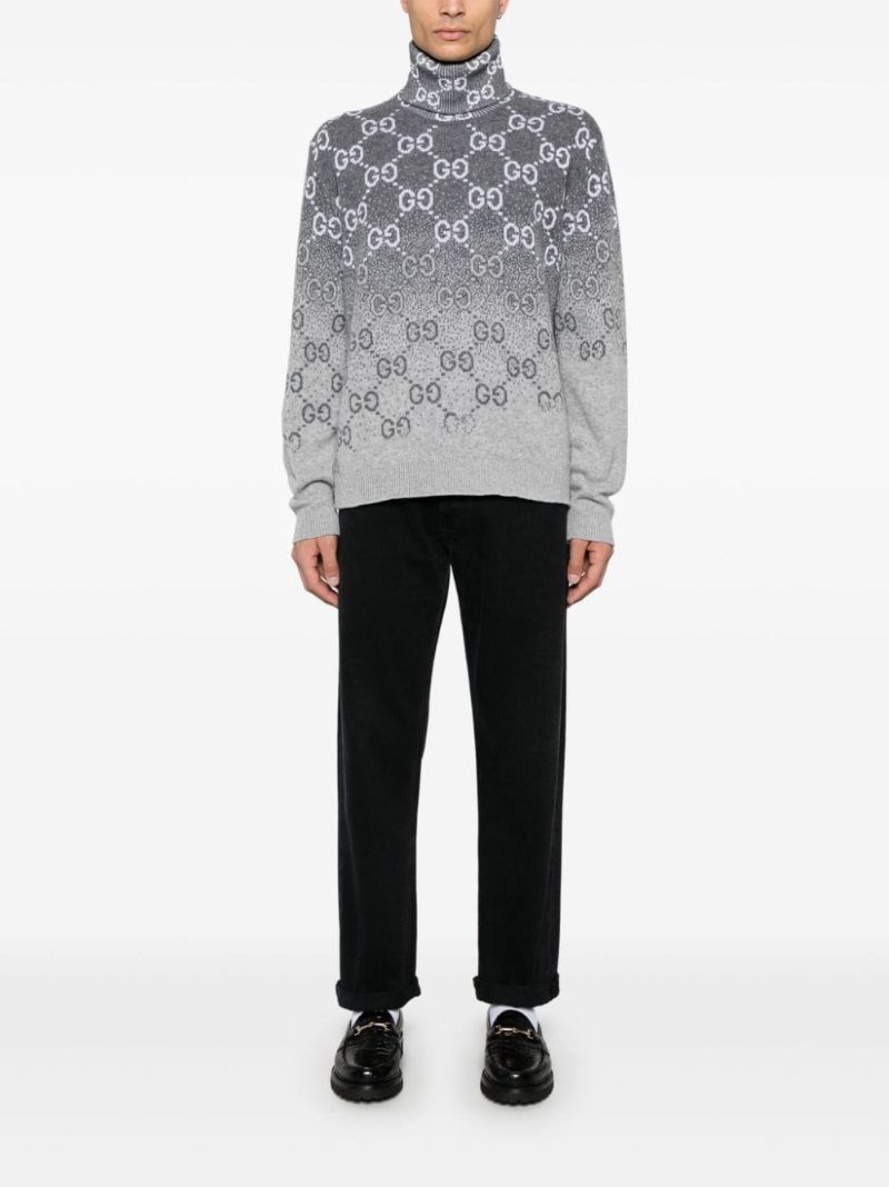 Gg DegradÃ_x0083_Â© Wool Jacquard Sweater