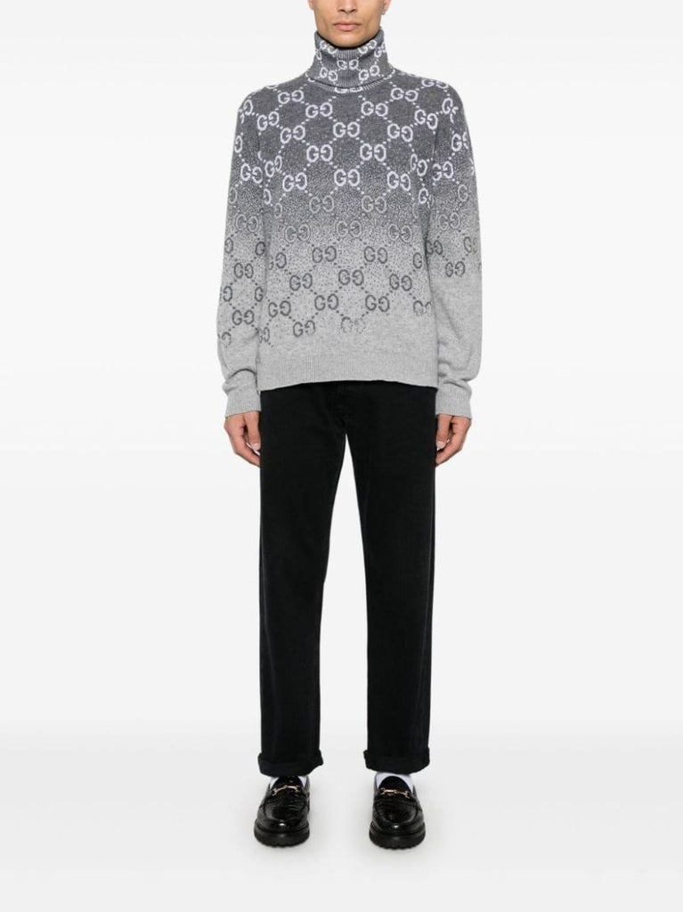 Gg DegradÃ_x0083_Â© Wool Jacquard Sweater