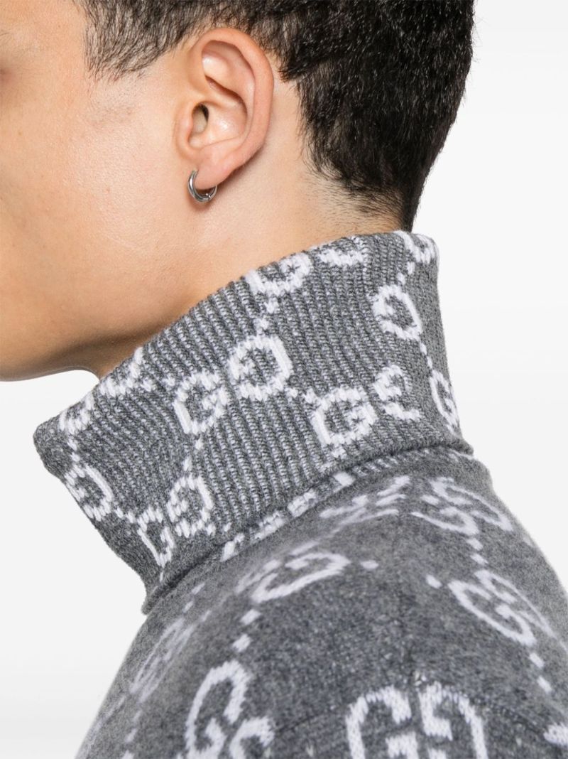 Gg DegradÃ_x0083_Â© Wool Jacquard Sweater